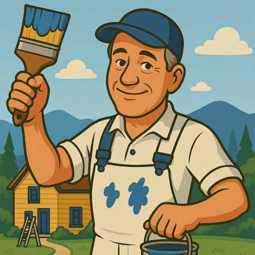 Professional Painter at Work